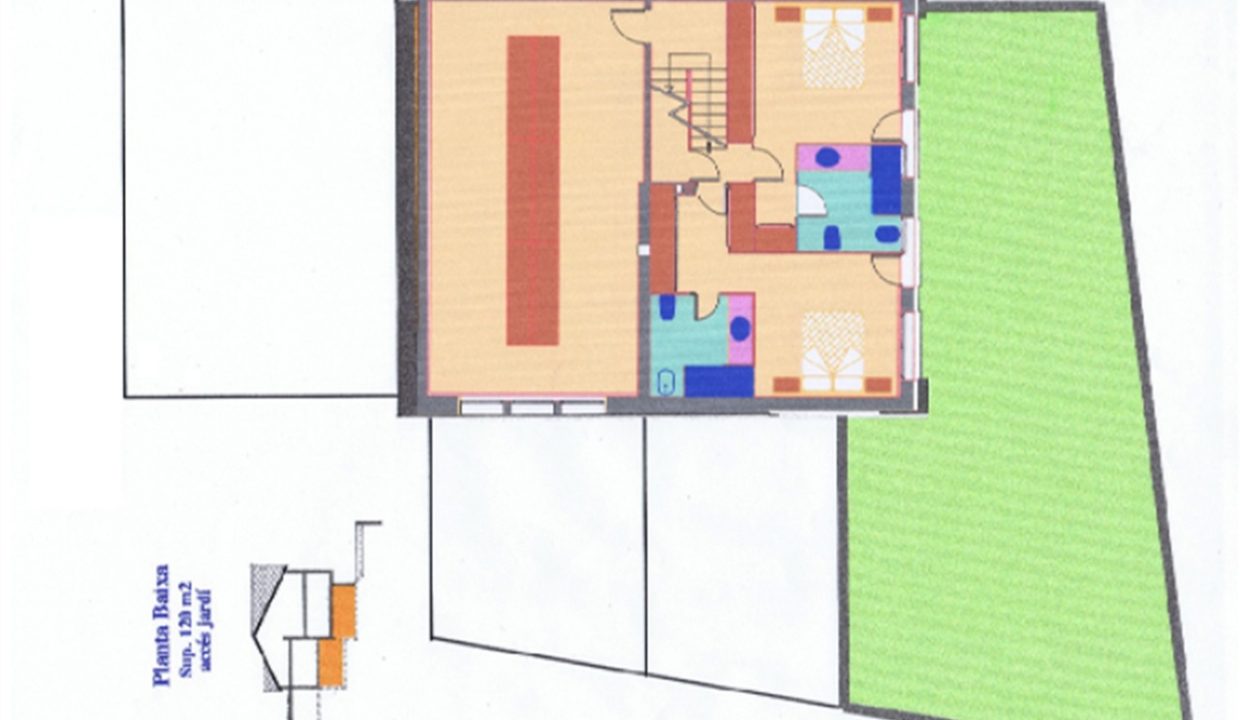 Casa con jardin Agudes park 9