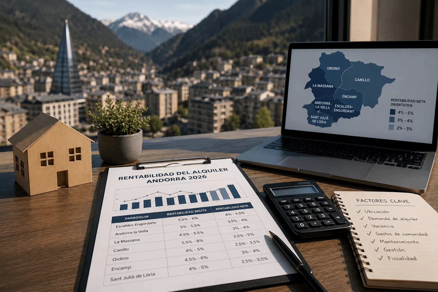 Rental profitability in Andorra in 2026: which areas give numbers and which only seem to give them